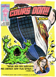 Affiche promotionnelle de ma levée de fonds Cours-don pour la Société canadienne du cancer.